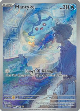 Card: Scarlet & Violet: Paradox Rift Singles, Mantyke - 189/182 - Illustration Rare