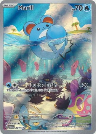 Card: Scarlet & Violet: Paldea Evolved Singles, Marill - 204/193 - Illustration Rare