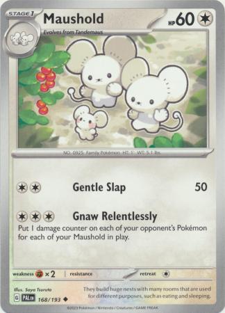 Card: Scarlet & Violet: Paldea Evolved Singles, Maushold - 168/193 - Uncommon