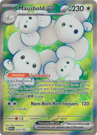 Card: Scarlet & Violet: Paradox Rift Singles, Maushold ex - 233/182 - Full Art Secret Rare