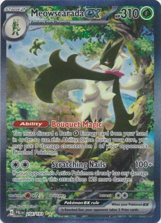 Card: Scarlet & Violet: Paldea Evolved Singles, Meowscarada ex - 256/193 - Special Illustrion Rare