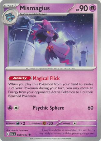 Card: Scarlet & Violet: Paldea Evolved Singles, Mismagius - 088/193 - Uncommon