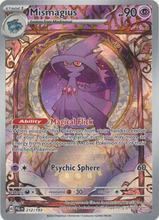 Card: Scarlet & Violet: Paldea Evolved Singles, Mismagius - 212/193 - Illustration Rare
