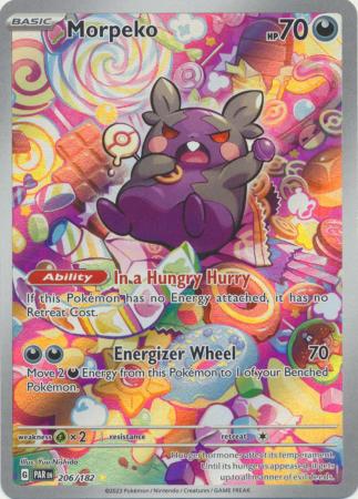 Card: Scarlet & Violet: Paradox Rift Singles, Morpeko - 206/182 - Illustration Rare