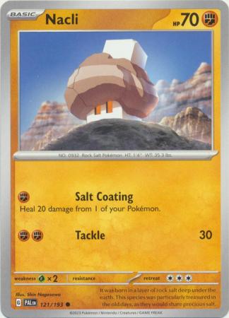 Card: Scarlet & Violet: Paldea Evolved Singles, Nacli - 121/193 - Common