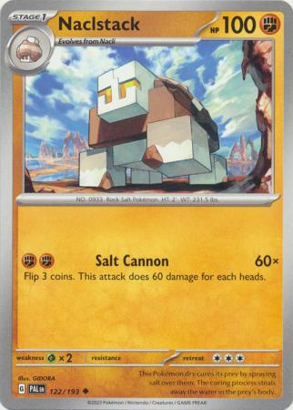 Card: Scarlet & Violet: Paldea Evolved Singles, Naclstack - 122/193 - Uncommon