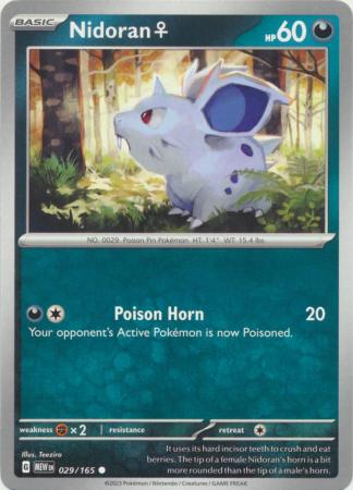 Card: Scarlet & Violet: 151 Singles, Nidoran - 029/165 - Common