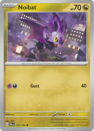 Card: Scarlet & Violet: Paldea Evolved Singles, Noibat - 152/193 - Common
