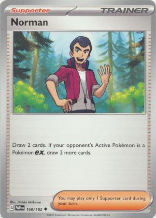 Card: Scarlet & Violet: Paradox Rift Singles, Norman - 168/182 - Uncommon
