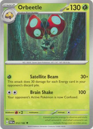 Card: Scarlet & Violet: Paradox Rift Singles, Orbeetle - 012/182 - Uncommon