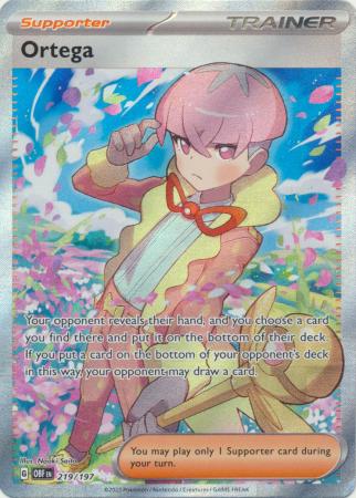 Card: Scarlet & Violet: Obsidian Flames Single, Ortega - 219/197 - Full Art Secret Rare