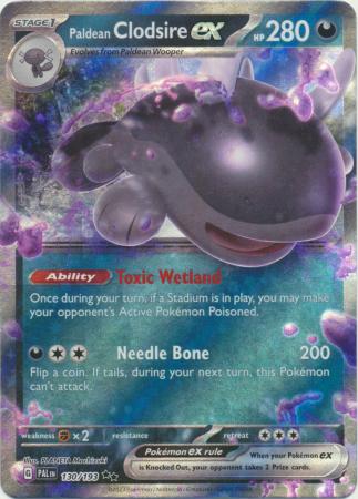 Card: Scarlet & Violet: Paldea Evolved Singles, Paldean Clodsire ex - 130/193 - Ultra Rare