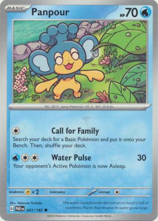 Card: Scarlet & Violet: Paradox Rift Singles, Panpour - 041/182 - Common