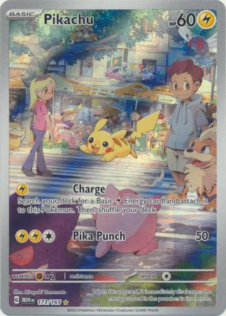 Card: Scarlet & Violet: 151 Singles, Pikachu - 173/165 - Illustration Rare
