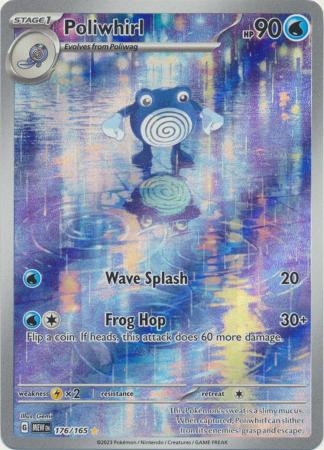 Card: Scarlet & Violet: 151 Singles, Poliwhirl - 176/165 - Illustration Rare