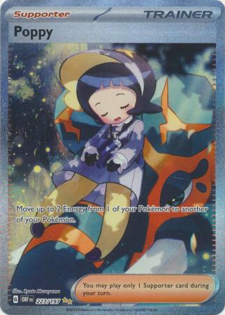 Card: Scarlet & Violet: Obsidian Flames Single, Poppy - 227/197 - Special Illustration Rare