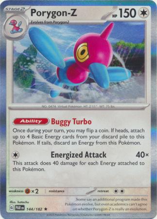 Card: Scarlet & Violet: Paradox Rift Singles, Porygon-Z - 144/182 - Holo Rare