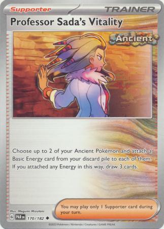 Card: Scarlet & Violet: Paradox Rift Singles, Professor Sada's Vitality - 170/182 - Uncommon