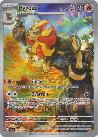 Card: Scarlet & Violet: Paldea Evolved Singles, Pyroar - 200/193 - Illustration Rare