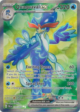 Card: Scarlet & Violet: Paldea Evolved Singles, Quaquaval ex - 235/193 - Full Art Secret Rare