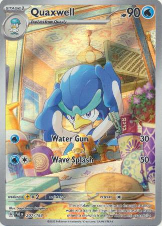 Card: Scarlet & Violet: Paldea Evolved Singles, Quaxwell - 207/193 - Illustration Rare