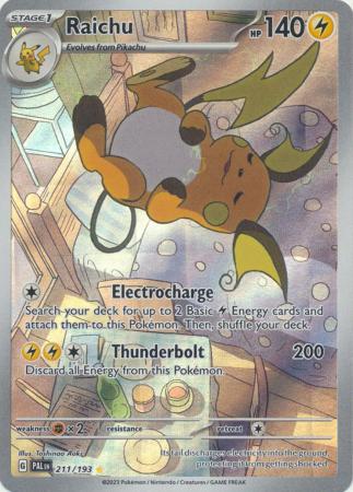 Card: Scarlet & Violet: Paldea Evolved Singles, Raichu - 211/193 - Illustration Rare