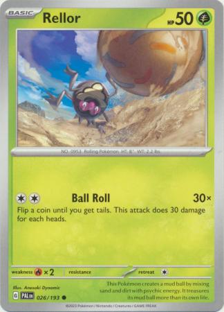 Card: Scarlet & Violet: Paldea Evolved Singles, Rellor - 026/193 - Common