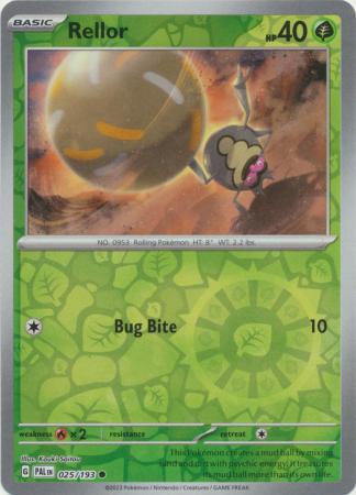 Card: Scarlet & Violet: Paldea Evolved Singles, Rellor - 025/193 - Common Reverse Holo