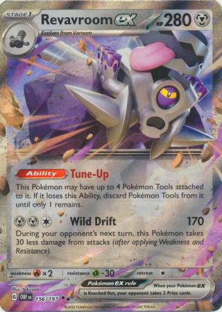 Card: Scarlet & Violet: Obsidian Flames Single, Revavroom ex - 156/197 - Ultra Rare