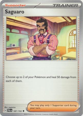 Card: Scarlet & Violet: Paldea Evolved Singles, Saguaro - 187/193 - Uncommon