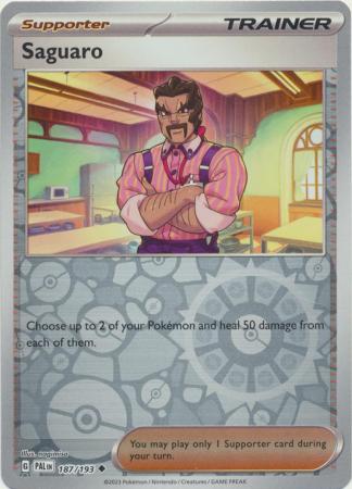 Card: Scarlet & Violet: Paldea Evolved Singles, Saguaro - 187/193 - Uncommon Reverse Holo