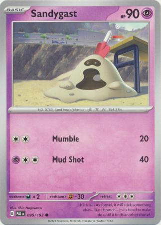 Card: Scarlet & Violet: Paldea Evolved Singles, Sandygast - 095/193 - Common