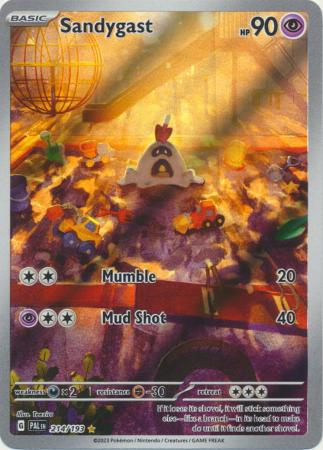 Card: Scarlet & Violet: Paldea Evolved Singles, Sandygast - 214/193 - Illustration Rare