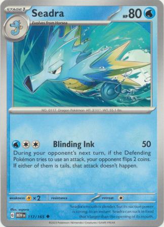 Card: Scarlet & Violet: 151 Singles, Seadra - 117/165 - Uncommon