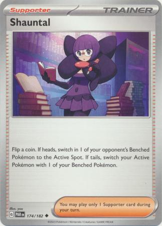 Card: Scarlet & Violet: Paradox Rift Singles, Shauntal - 174/182 - Uncommon