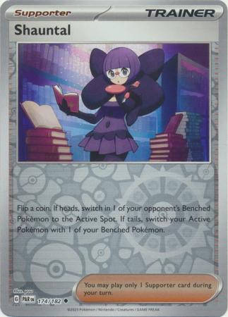 Card: Scarlet & Violet: Paradox Rift Singles, Shauntal - 174/182 - Uncommon Reverse Holo