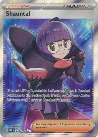 Card: Scarlet & Violet: Paradox Rift Singles, Shauntal - 243/182 - Full Art Secret Rare