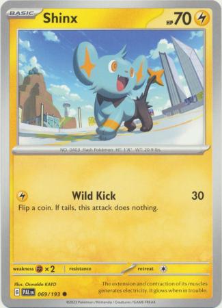 Card: Scarlet & Violet: Paldea Evolved Singles, Shinx - 069/193 - Common