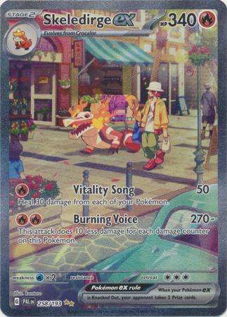 Card: Scarlet & Violet: Paldea Evolved Singles, Skeledirge ex - 258/193 - Special Illustrion Rare