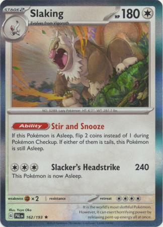 Card: Scarlet & Violet: Paldea Evolved Singles, Slaking - 162/193 - Holo Rare