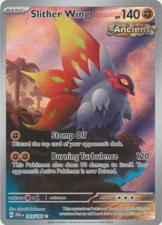 Card: Scarlet & Violet: Paradox Rift Singles, Slither Wing - 203/182 - Illustration Rare
