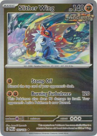 Card: Scarlet & Violet: Paradox Rift Singles, Slither Wing - 107/182 - Uncommon Reverse Holo