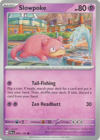 Card: Scarlet & Violet: Paldea Evolved Singles, Slowpoke - 085/193 - Common