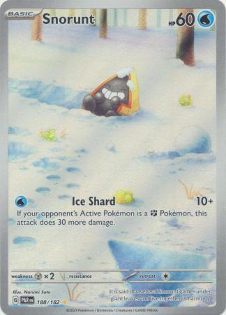 Card: Scarlet & Violet: Paradox Rift Singles, Snorunt - 188/182 - Illustration Rare