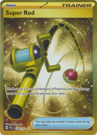 Card: Scarlet & Violet: Paldea Evolved Singles, Super Rod - 276/193 - Gold Secret Rare