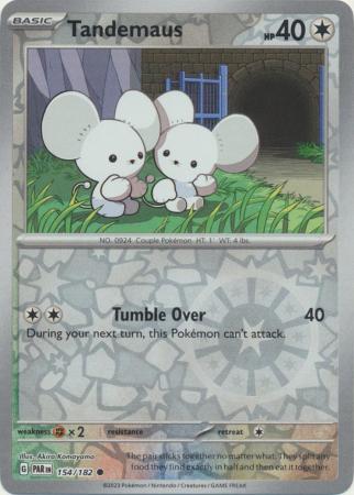 Card: Scarlet & Violet: Paradox Rift Singles, Tandemaus - 154/182 - Common Reverse Holo