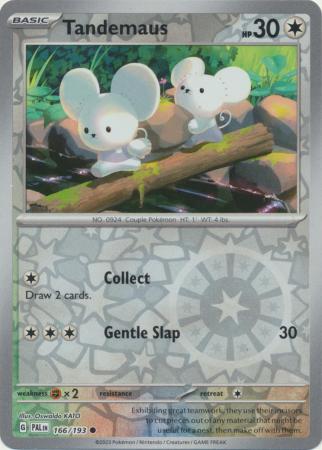 Card: Scarlet & Violet: Paldea Evolved Singles, Tandemaus - 166/193 - Common Reverse Holo
