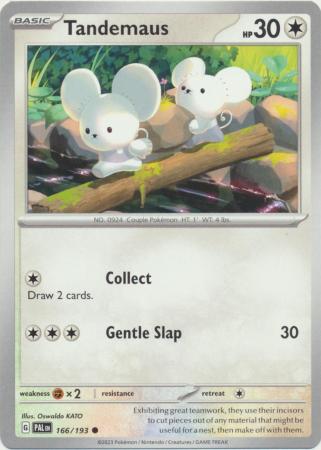 Card: Scarlet & Violet: Paldea Evolved Singles, Tandemaus - 166/193 - Common