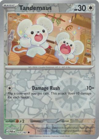 Card: Scarlet & Violet: Paradox Rift Singles, Tandemaus - 153/182 - Common Reverse Holo