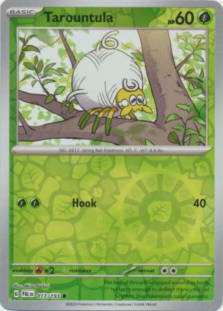 Card: Scarlet & Violet: Paldea Evolved Singles, Tarountula - 017/193 - Common Reverse Holo